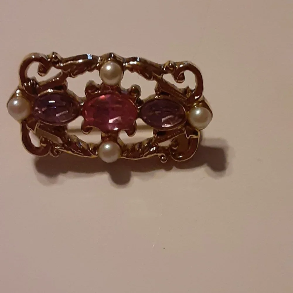 Gold-tone Brooch